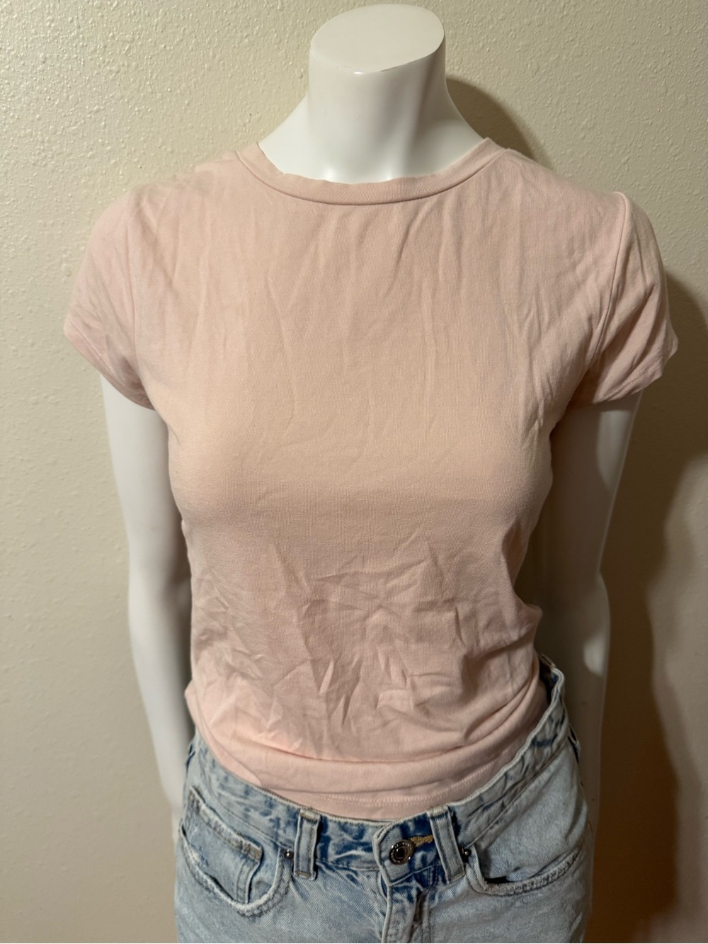 Cotton On Women's Short Sleeve Tee in Pale Pink